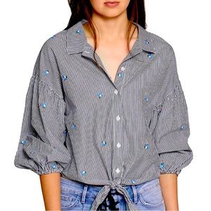 Sanctuary floral tie top size small